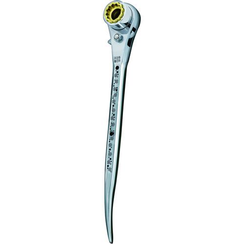 イチネンアクセス　ＭＵＳＴＴＯＯＬ　ラチェットレンチ　ＲＷ－１７１９２４ＣＤ　ラチェットレンチ　１９／２４×１７　曲がり　桜　【品番：12858】