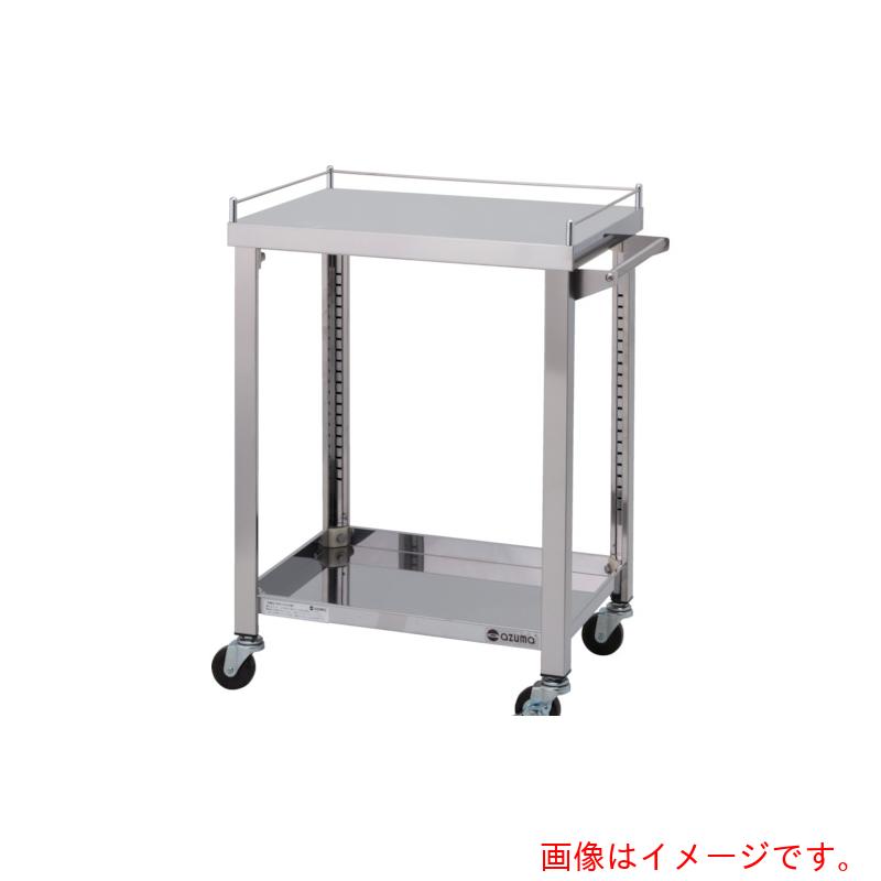 【別途送料あり】東製作所（azuma）　３方コボレ止め付きワゴン　２段　【品番：3GWG2-750K】
