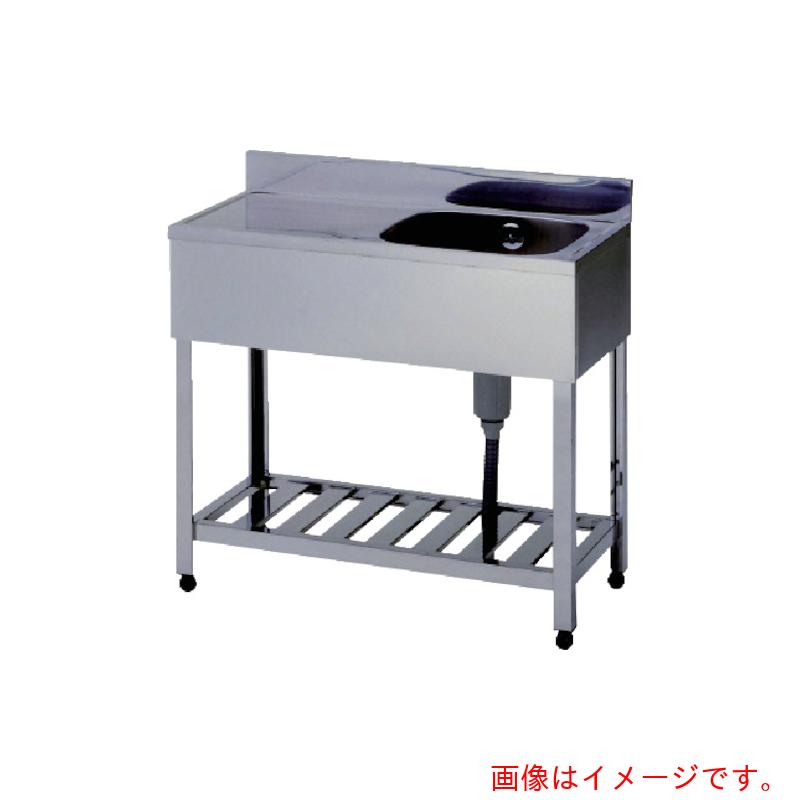 【別途送料あり】東製作所（azuma） 一槽水切シンクＢＧ無ホース付左水槽 ７５０×４５０×８００ 【品番：KPMC1-750-L】