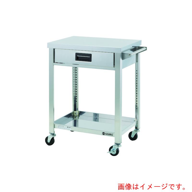 東製作所（azuma）　ステンレスワゴンＷＧシリーズ　６００&times;４５０&times;８００　２段　引出し付　【品番：WGO2-600K】｜住設プロ　店
