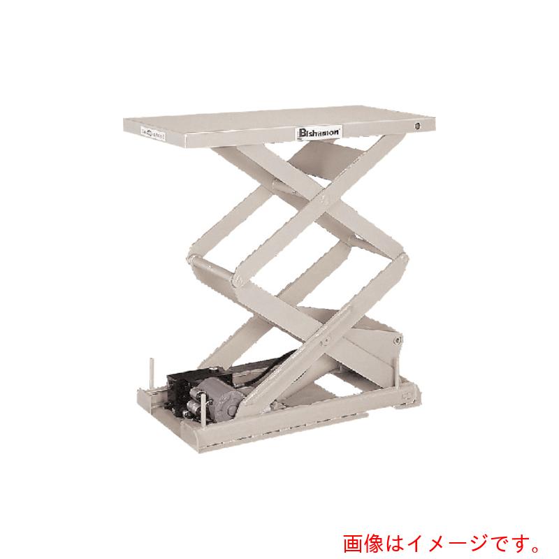 【別途送料あり】スギヤス（Bishamon）　テーブルリフト　ちびちゃんシリーズ　足踏式　均等荷重５００ｋｇ　揚程１１７０ｍｍ　テーブル寸法５１８×１０１０ｍｍ　【品番：2X050510C】