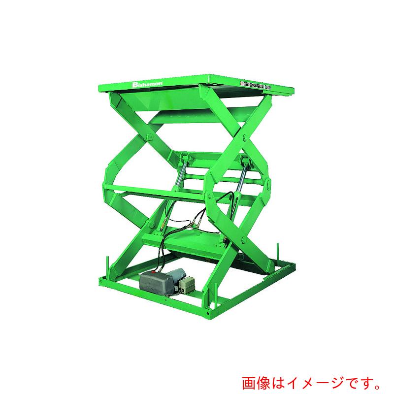 【別途貨物輸送あり】スギヤス（Bishamon） 一覧表昇降機 １ＴＯＮ 首尾一貫した掛け目１０００ｋｇ 揚程１２５０粍 一覧表大きさ１０００×６００粍 【品番：2X10610B】
