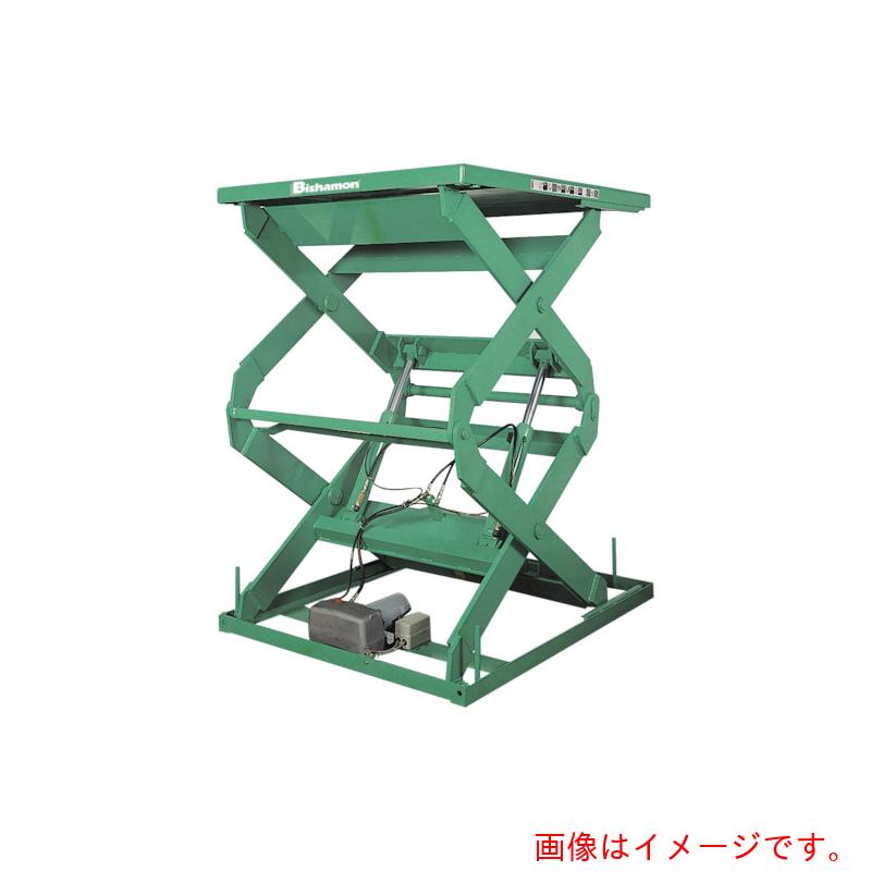 【別途送料あり】スギヤス（Bishamon）　テーブルリフト　１ＴＯＮ　均等荷重１０００ｋｇ　揚程２４００ｍｍ　テーブル寸法１８５０×１２００ｍｍ　【品番：2X11218B】