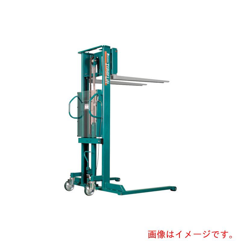 【別途送料あり】スギヤス（Bishamon）　フォーク式リフター　トラバーリフト（手動油圧式）早送り装置付　均等荷重５００ｋｇ　フォーク寸法６００ｍｍ　ストローク１５００ｍｍ　【品番：ST50HWN】