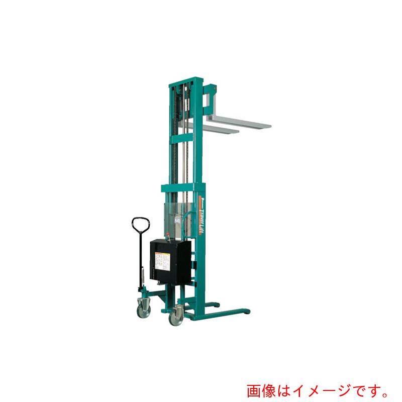【別途送料あり】スギヤス(Bishamon) トラバーリフト(バッテリー上昇式) 均等荷重650kg ストローク2420mm 【品番:STW65E】