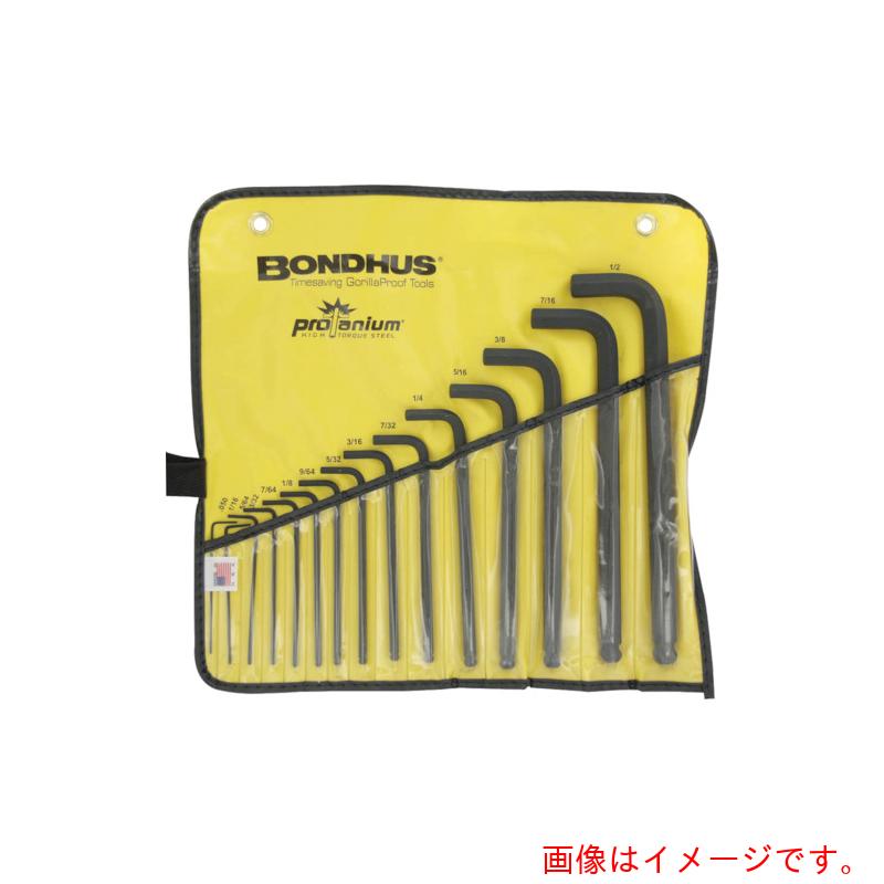ボンダス・ジャパン（BONDHUS）　ボールポイント・Ｌ－レンチ　フルラインセット　インチ　【品番：10935】