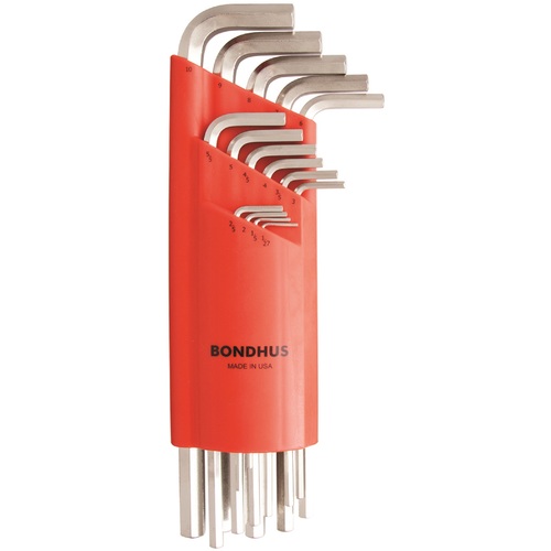 ボンダス・ジャパン（BONDHUS）　六角ロングＬ－レンチ　セット１５本組（１．２７－１０ｍｍ）　【品番：HLX15MB】