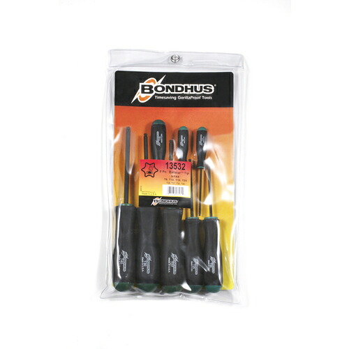 ボンダス・ジャパン（BONDHUS）　ボールポイント・トルクス［［Ｒ］］　ボールスタードライバー　セット８本組（Ｔ９&minus;Ｔ４０）　【品番：STX8】｜住設プロ　店