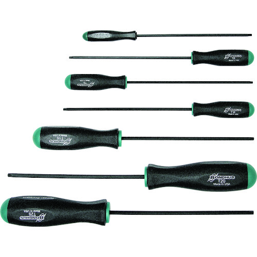 ボンダス・ジャパン（BONDHUS）　トルクス［［Ｒ下］］ドライバー　いじり止め　セット７本組（ＴＲ７－ＴＲ２５）　【品番：TR-SX7S】