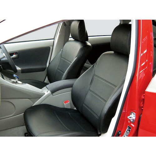 ボンフォーム（BONFORM）　カーシートカバー　ソフトレザーＤＸＪ５－２プリウス　ＢＫ　【品番：44507908】