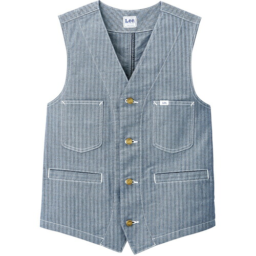 ボンマックス（BONMAX）　Ｌｅｅワークウェア　ベスト　ブルー　ＸＸＬ　【品番：LCV19002-28-XXL】
