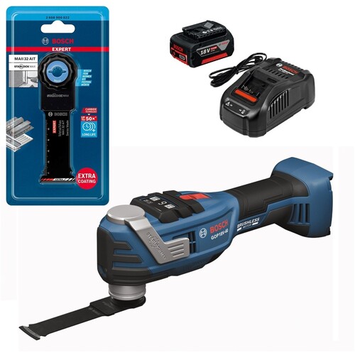 BOSCH（ボッシュ） コードレスマルチツール １８Ｖ ＭＡＩＩ３２ＡＩＴ書き割り 【品番：GMF18V-40HSET+MAII32】