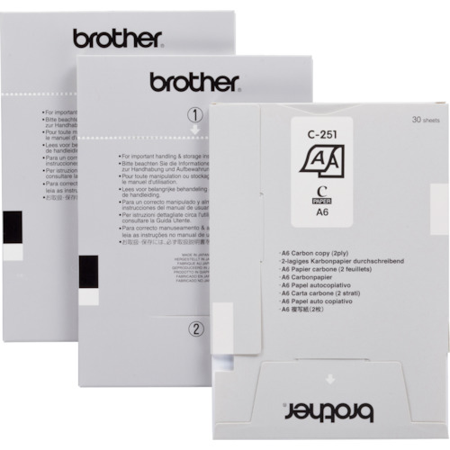 ブラザー工業（brother） ＭＰｒｉｎｔ用調査報告テープ書きうつす紙（Ａ６）３０００枚（３０枚入り口・入口×１０テープ） 【品番：C-251】
