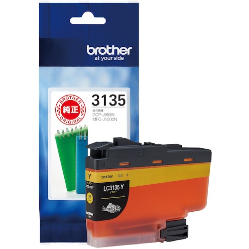 ブラザー工業（brother）　インクカートリッジ　ＬＣ３１３５Ｙ　イエロー　【品番：LC3135Y】