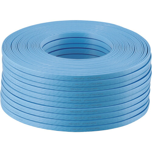 バッファロー（BUFFALO）　２０２５年９月３０日まで　ツメの折れないＬＡＮケーブル　Ｃａｔ５ｅ　フラット１００ｍ　ブルー　【品番：BL5EF1000BL】