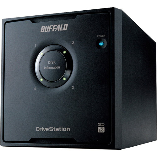 緩衝装置置き目（BUFFALO） 運転ステイション ＲＡＩＤ ５相応う ＵＳＢ３．０用 外後ばらいＨＤＤ ４運転 １２ＴＢ 【品番：固定ディスク-QL12TU3/R5J】