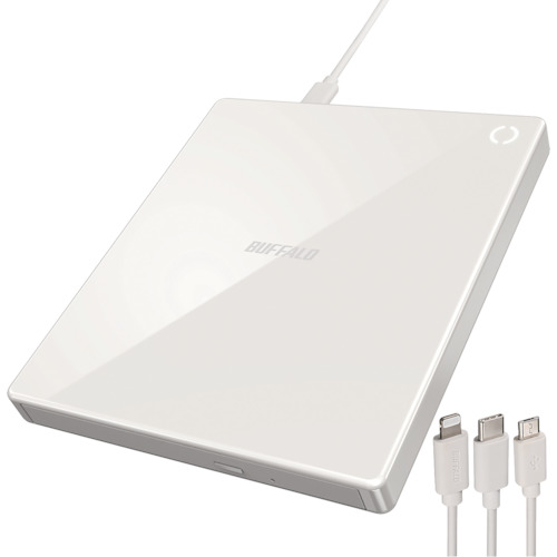 緩衝装置置き目（BUFFALO） かっこ良い電話機用ＣＤリコーダー「ラクレコ」 有線テレビ真似形 【品番：RR-C1-WH】