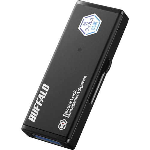 緩衝装置置き目（BUFFALO） 抗濾過性病原体抗菌 ハードウエア記号化 管理すること物の具相応う ＵＳＢ記憶装置 ６４ＧＢ 【品番：RUF3-HSVB64G】