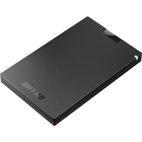 バッファロー(BUFFALO) USB3.2(Gen1) ポータブルSSD Type-A 500GB ブラック 【品番:SSD-PG500U3-BC】
