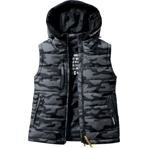 バートル　BURTLE　防寒フーディベスト　５０３４－６４－Ｌ　アーバンブラック　【品番：5034-64-L】