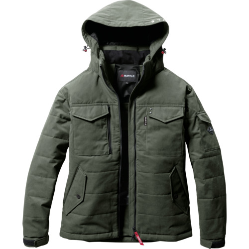 バートル　BURTLE　防寒ジャケット５０５０－１４－３ＸＬミルスグリーン　【品番：5050-14-3XL】