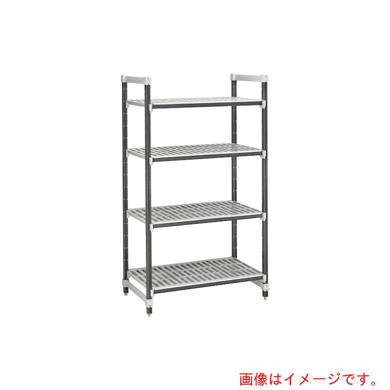 【別途送料あり】CAMBRO 固定基本ユニット カムシェルビング エレメンツエクストラシリーズ ベンチ型4段 単体型 1820×610×1830mm 【品番:EXU247272V4】|住設プロ 店