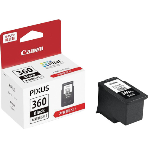Canon（キヤノンマーケティングジャパン）　ＦＩＮＥカートリッジ　ＢＣ－３６０ＸＬ　ブラック　【品番：BC-360XL】