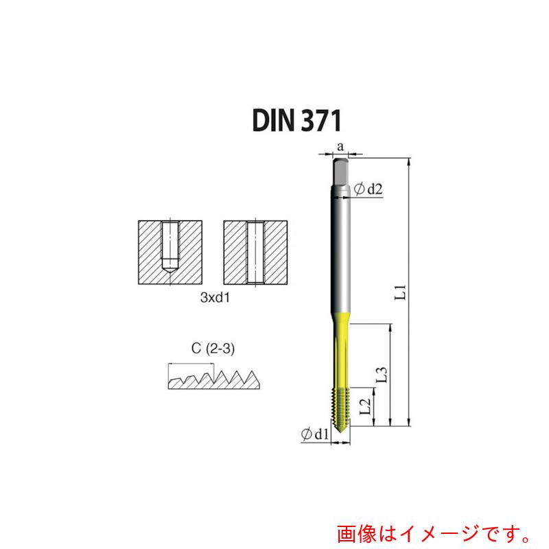 Carmex ＮＯＧＡ ＤＩＮ－３７１ 高性能 転造水道栓 ５／１６－２４ＵＮＦ ＸＴ７ 【10個】 【品番：FD1C31224UNF2X7】