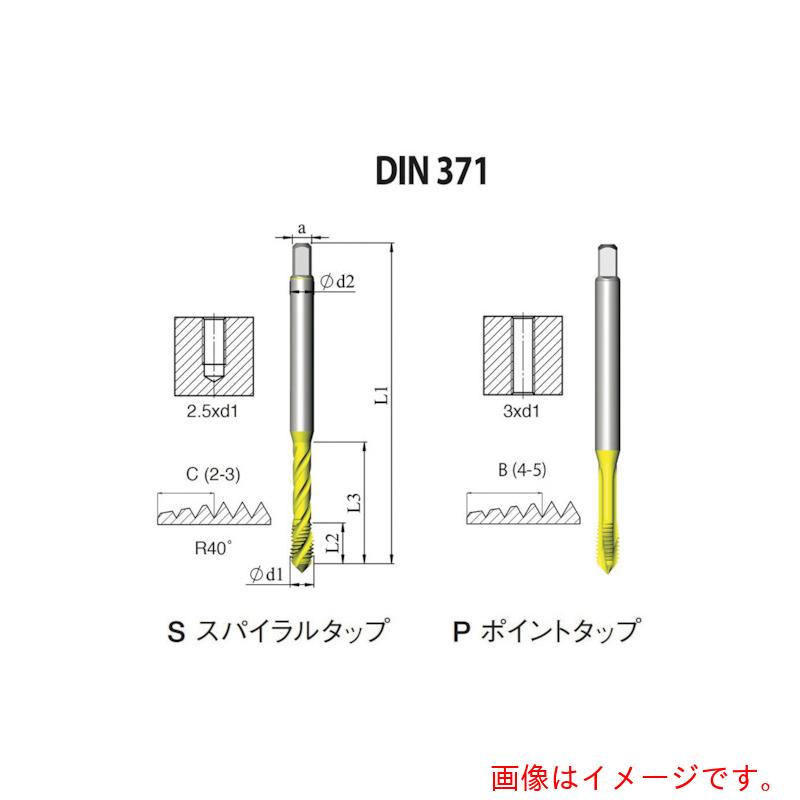 Carmex　ＮＯＧＡ　ＤＩＮ－３７１　一般用ポイントタップ１０－２４ＵＮＣ　ＸＴ５　【10個】　【品番：PD1B1024UNC2B5X】
