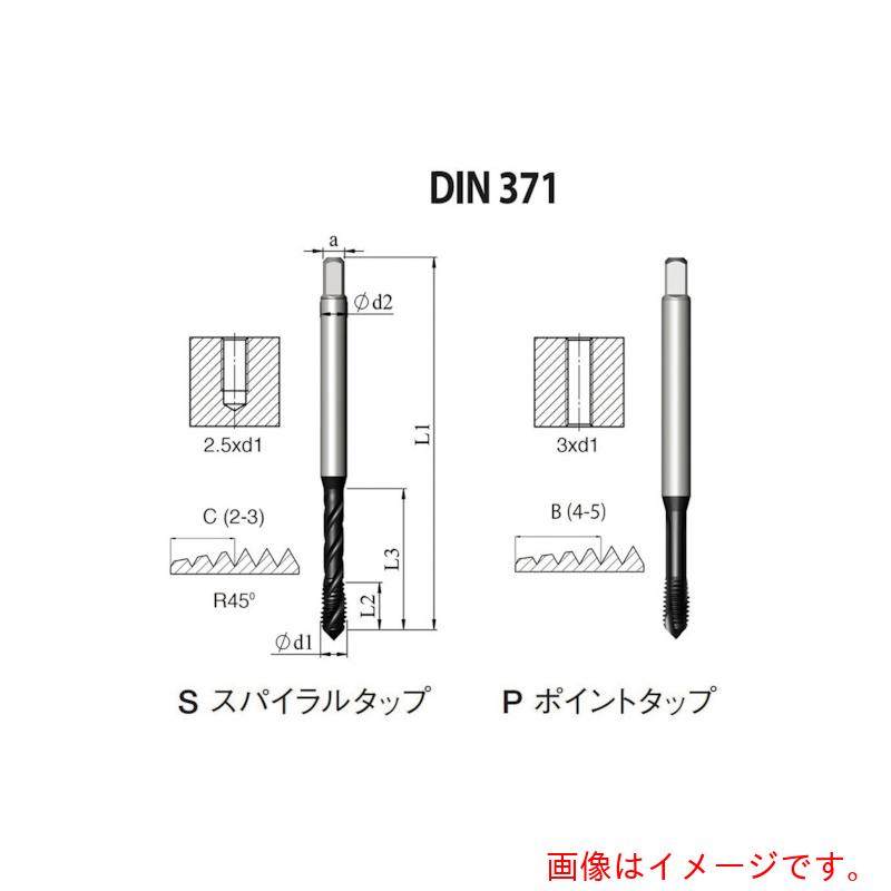 Carmex　ＮＯＧＡ　ＤＩＮ－３７１　高機能ＨＰＣポイントタップ１／４－２０ＵＮＣ　ＸＴ３　【10個】　【品番：PD1B25020UNC2X3】