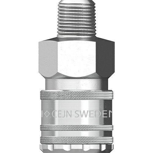 セインジャパン（CEJN）　シリーズ２２０　カップリング　ＮＰＴ３／８　オネジ　【10個】　【品番：10-220-1454】