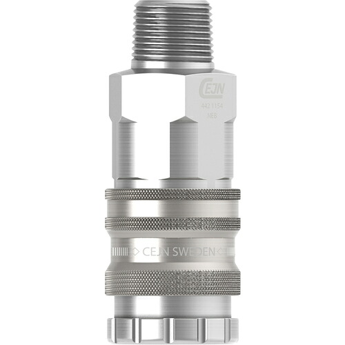 セインジャパン（CEJN）　シリーズ４４２　安全ロック機構付カップリング　Ｒ３／４　【10個】　【品番：10-442-1157】