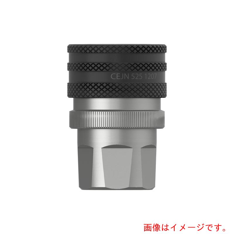 セインジャパン（CEJN）　シリーズ５２５　ポペットタイプカップリング　呼径２０ｍｍ　Ｇ３／４メネジ　ＦＰＭシール　【10個】　【品番：10-525-1217】