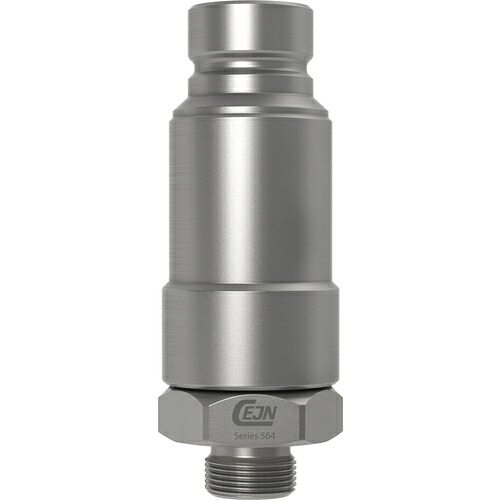セインジャパン（CEJN）　シリーズ５６４　残圧除去機構付ニップル　呼径１２．５ｍｍ　Ｍ１８ｘ１．５　オネジ　バルクヘッド　【10個】　【品番：10-564-6557】｜住設プロ　店