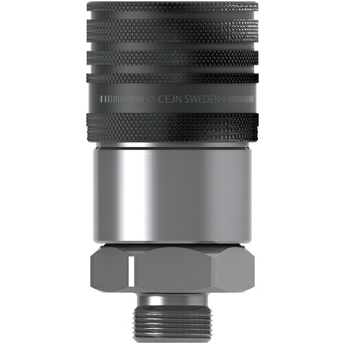 セインジャパン（CEJN）　シリーズ５６５　カップリング　呼径１２．５ｍｍ　Ｍ１８ｘ１．５　オネジ　【10個】　【品番：10-565-1554】