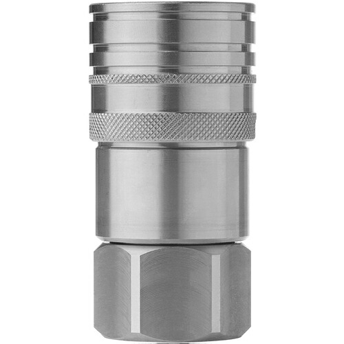 セインジャパン（CEJN）　シリーズ５６６　ステンレス製カップリング　呼径１２．５ｍｍ　Ｇ１／２メネジ　ＦＰＭシール　【10個】　【品番：10-566-1215】