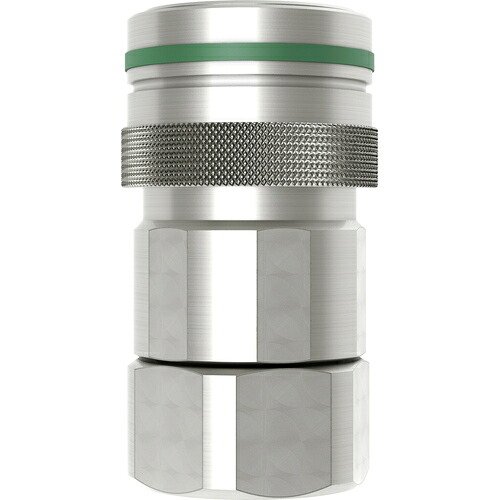 セインジャパン（CEJN） ノン・ドリップカップリング（ソケット）呼径１４粍 金管楽器製 弁膜付 ＮＰＴ３／４”メネジ ＮＢＲ 【品番：10-667-1400】