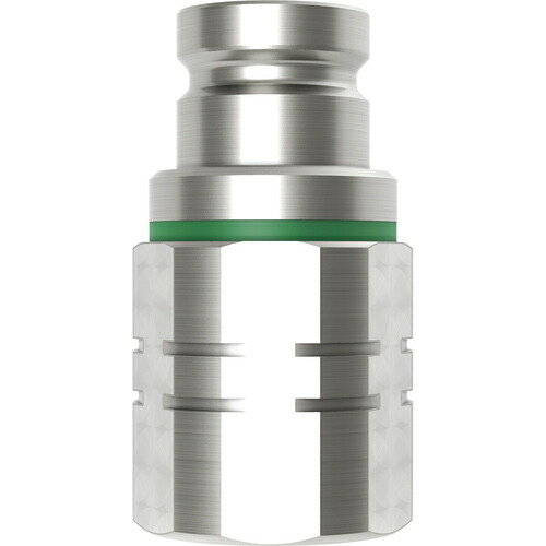 セインジャパン(CEJN) ノン・ドリップニップル(プラグ)呼径14mm 真鍮製 バルブ付 G3/4”メネジ EPDM 【品番:10-667-6220】
