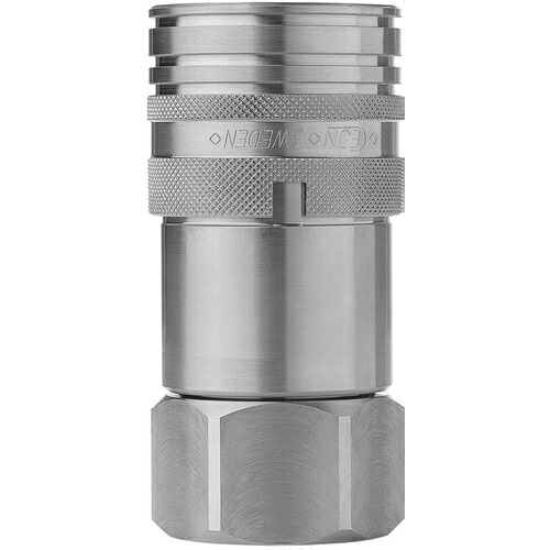 セインジャパン（CEJN） シリーズ７６６ ステンレス製カップリング 呼径１９ｍｍ Ｇ３／４メネジ ＦＰＭシール 【5個】 【品番：10-766-1211】