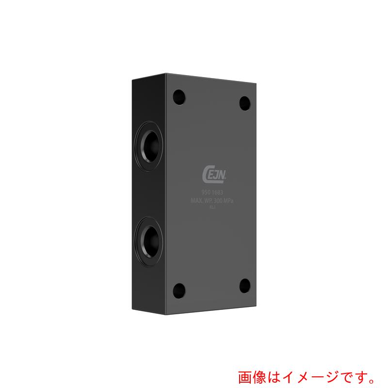 セインジャパン（CEJN）　ポーティングブロック　３ポートゲージブロック　Ｇ１／４　【品番：19-950-1681】