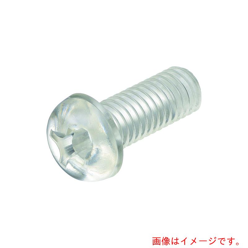 日本ケミカルスクリュー　ポリカーボネート　十字穴付ナベ小ネジ　Ｍ５－６　（１０００本入）　【品番：PC/PH M5-6】