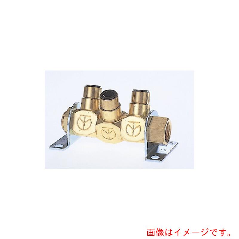 千代田営利主義 エア湖分かれ出る管 無償性合わせ目４ ３ＷＡＹ 当て嵌める熱電子管１２粍 螺子釘大きさＲｃ１／２ 【品番：3MM4-12】
