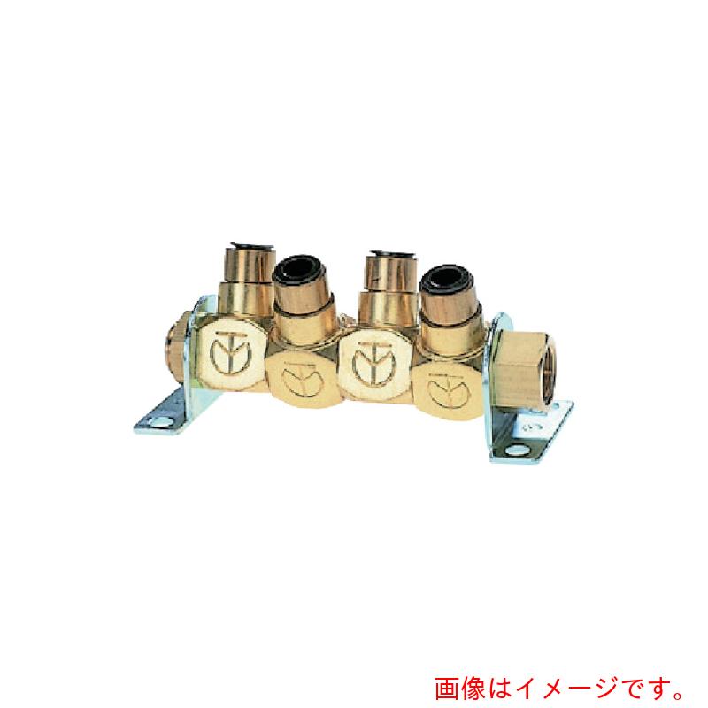 千代田営利主義 エア湖分かれ出る管 無償性合わせ目４ ４ＷＡＹ 当て嵌める熱電子管１０粍 螺子釘大きさＲｃ３／８ 【品番：4MM3-10】