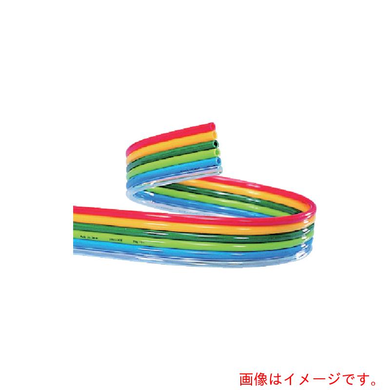 千代田通商　マルチフラットチューブ６連　４ｍｍ／１００ｍ巻　【品番：6TP-4X2.5S 100M】