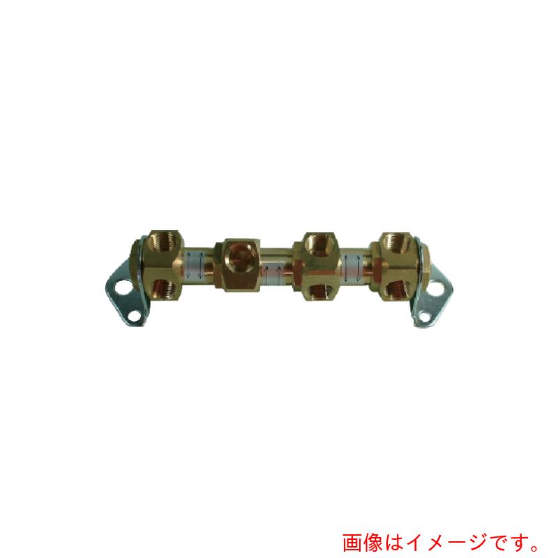 千代田営利主義 ヘッダーブロックＣＢ ４連 Ｒｃ３／８ 【品番：CB-403】