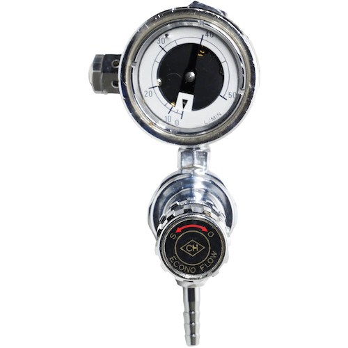 千代田精機（CH）　ガス節約器付調整器エコノダイヤル　配管取出し用（Ａｒ用５０Ｌ）　【品番：085182-U-H-AR-50L】｜住設プロ　店