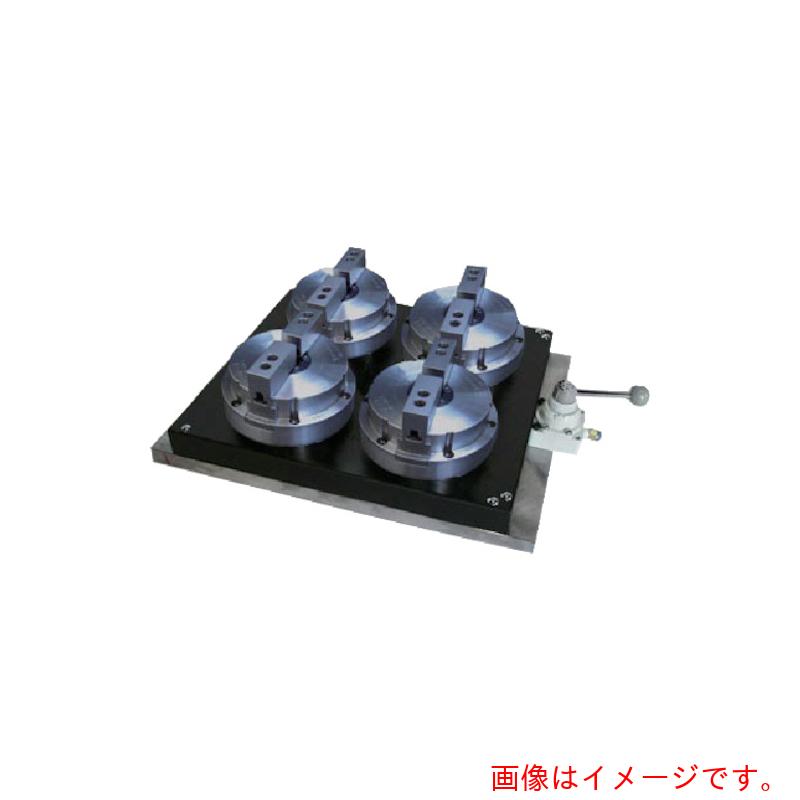【別途送料あり】小林鉄工　Ｖｉｃｔｏｒ　エアジグチャック　ＳＡＣ－６Ｂ２－４Ｐ　４連マルチプレート仕様　２ツ爪　【品番：SAC-6B2-4P】