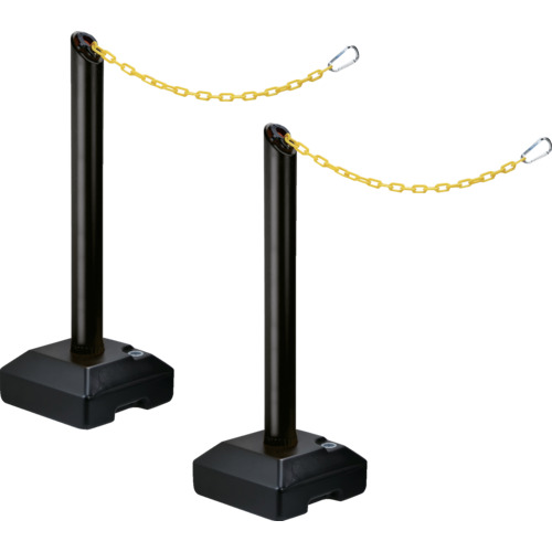 中発販売　Reelex　プラチェーン内蔵ポールバリネオ２　２本セット　ブラック　【品番：BN-685BSTSET】