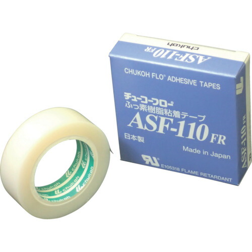 【メール便対応】中興化成工業（chukoh）　フッ素樹脂フィルム粘着テープ　ＡＳＦー１１０ＦＲ　０．２３ｔ×１９ｗ×１０ｍ　【品番：ASF110FR-23X19】