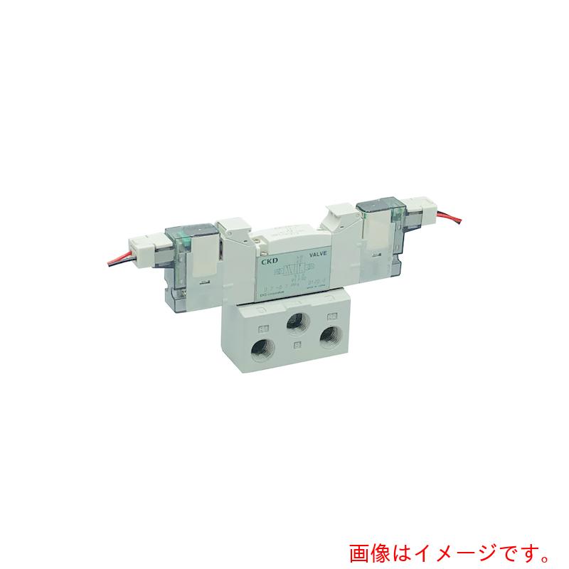 CKD　電磁弁　パイロット式５ポート弁　ベース配管　【品番：4GB129R-00-E2-3】｜住設プロ　店